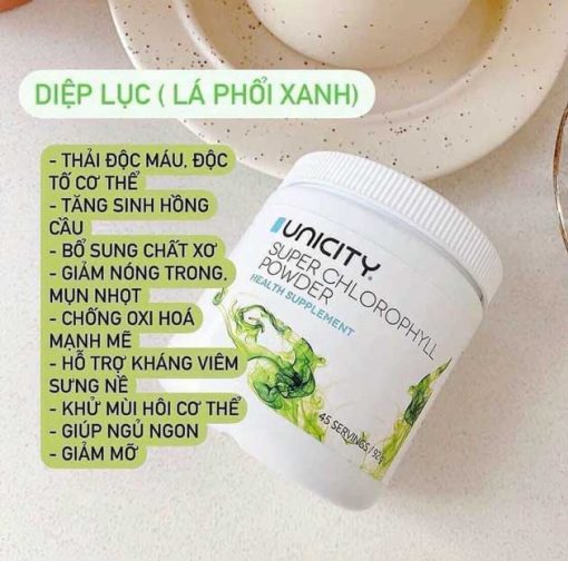 tác dụng diẹp lục unicity