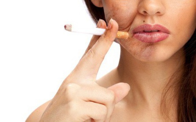 Hút thuốc lá và lão hóa da