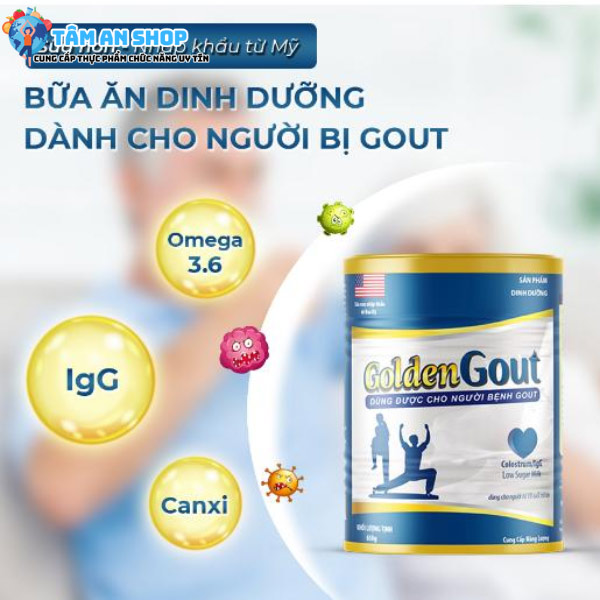 Golden Gout chứa sữa non Hoa Kỳ có nhiều kháng thể