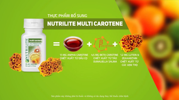 Nutrilite Multi Carotene có những dưỡng chất nào?