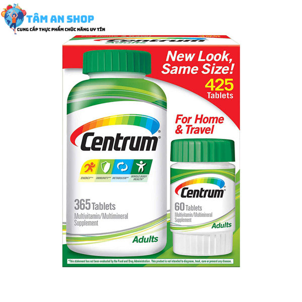 Centrum giúp thêm vào dưỡng chất thẩm thấu tốt nhất