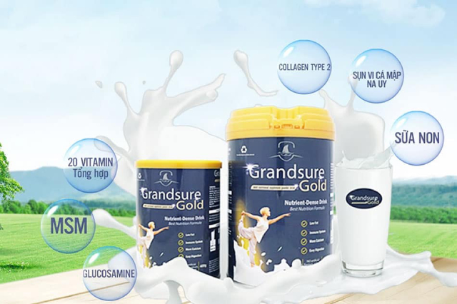 Sữa non Grandsure Gold được nhập khẩu trực tiếp từ Mỹ