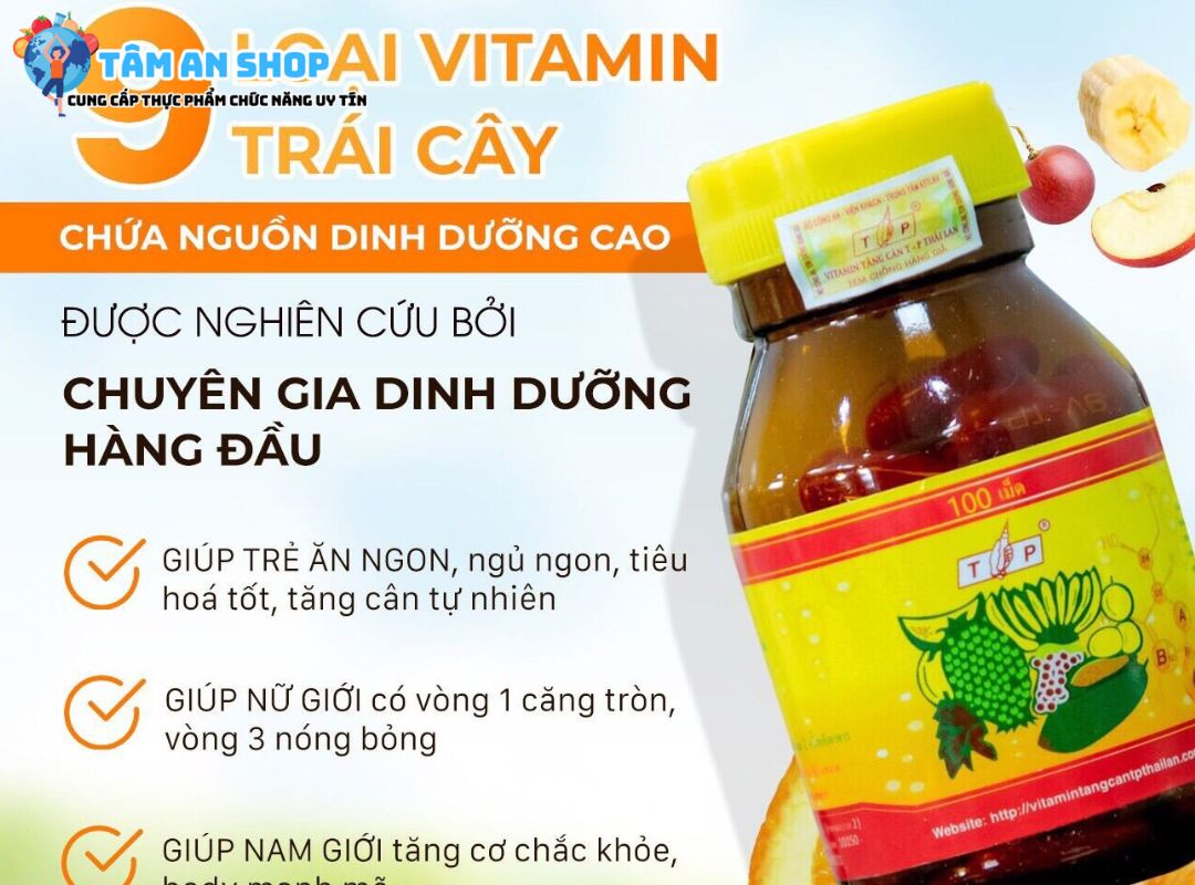 Một số tác dụng của Vitamin tăng cân Thái Lan