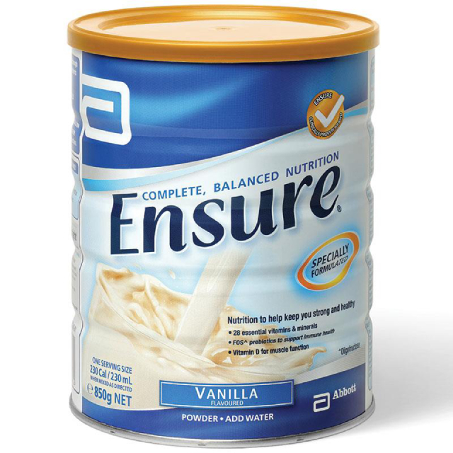 Sữa Ensure Úc 850g là sản phẩm bỏ sung dưỡng chất thiết yếu