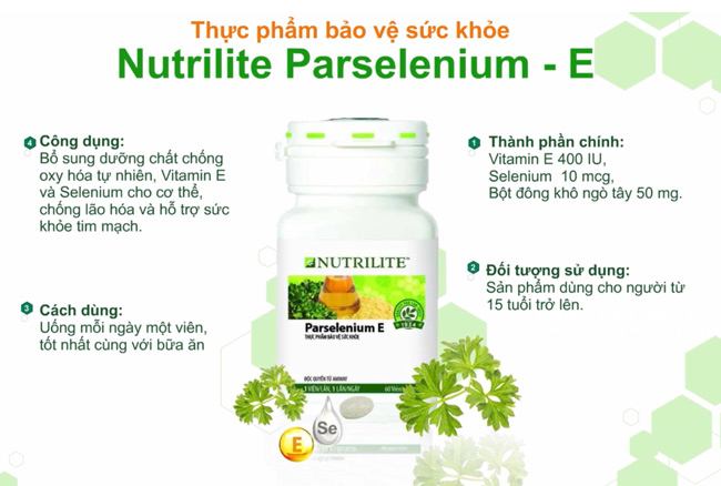 Nutrilite Parseleniumcó thành phần gì?