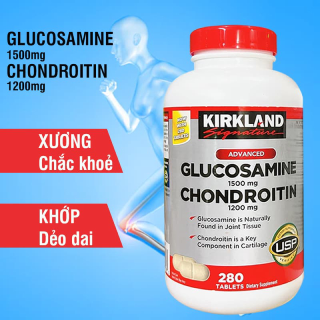 Thông tin chi tiết về sản phẩm Glucosamine Chondroitin Kirkland