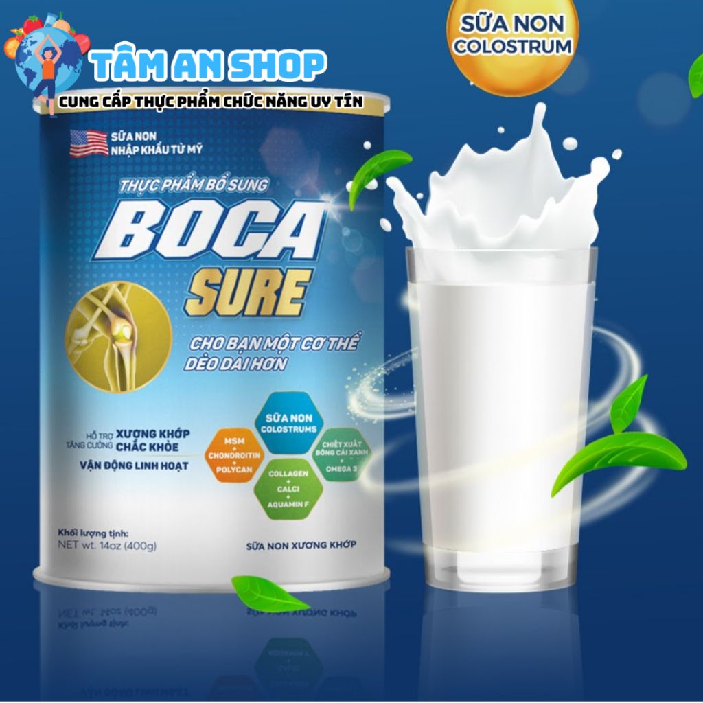 Một số thông tin cần biết về sản phẩm Sữa non Boca Sure