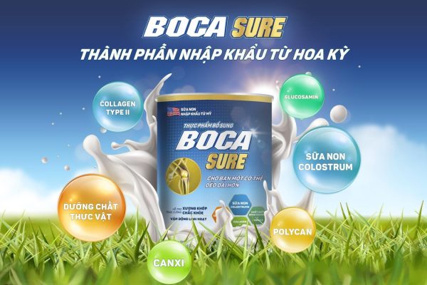 Sữa non Boca Sure 800g – giúp xương khớp luôn chắc khỏe