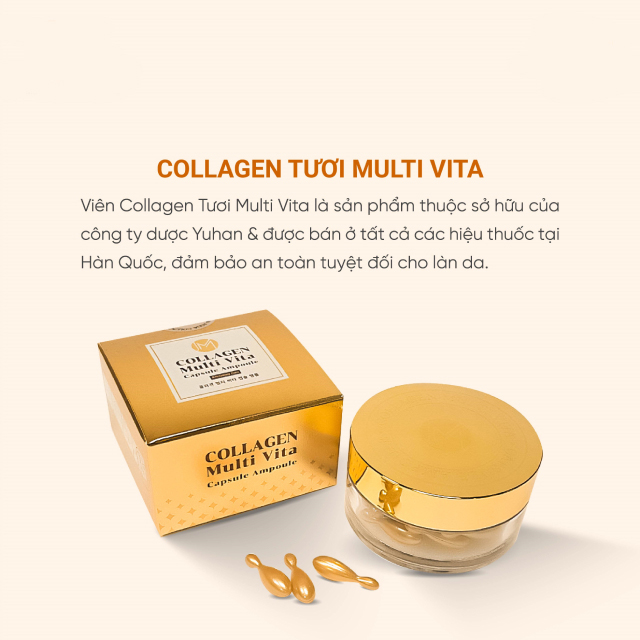 Viên uống Collagen Multi Vita tươi đến từ Hàn Quốc