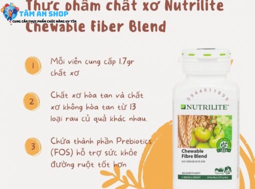 Nutrilite Chewable Fibre Blend có tốt không