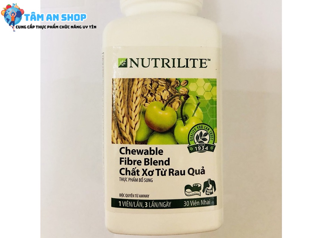 các thành phần có trong Nutrilite Chewable Fibre Blend