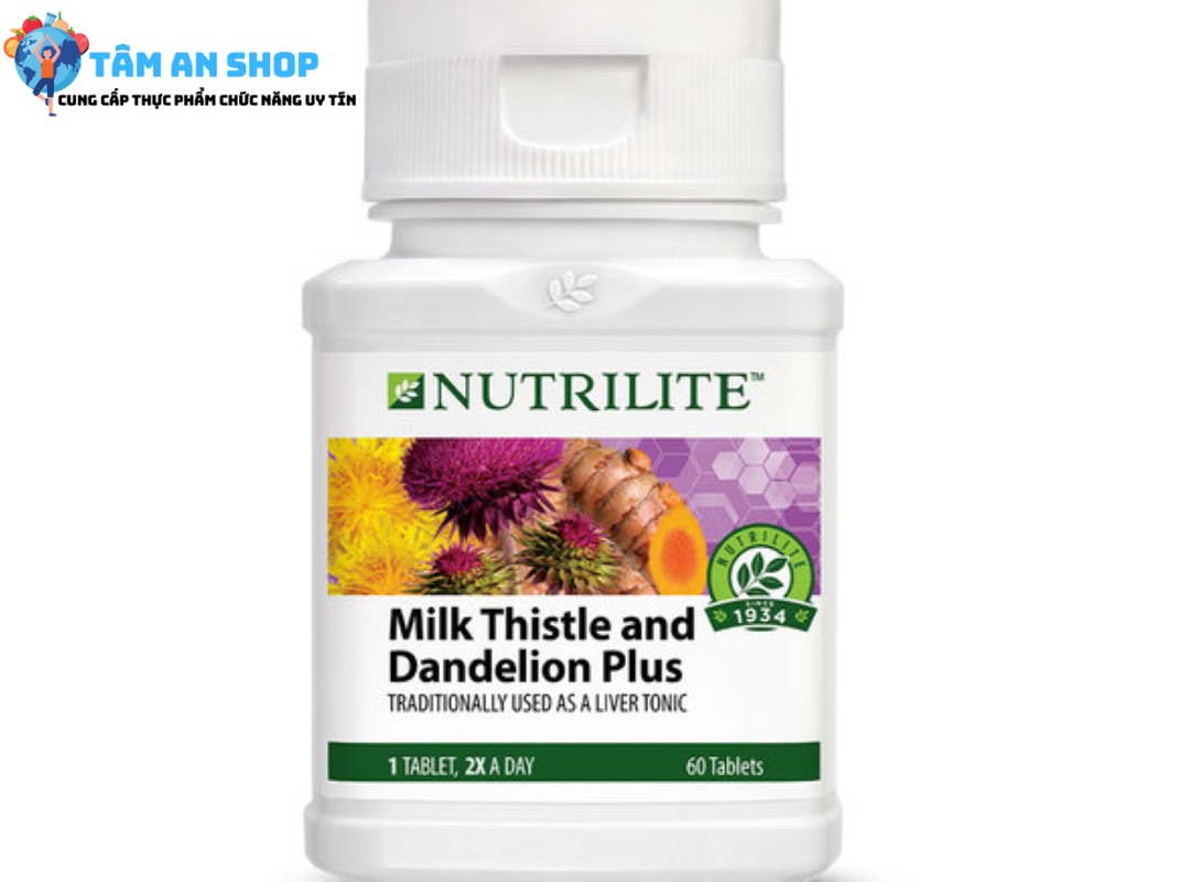các thành phần có trong Nutrilite Milk Thistle & Dandelion