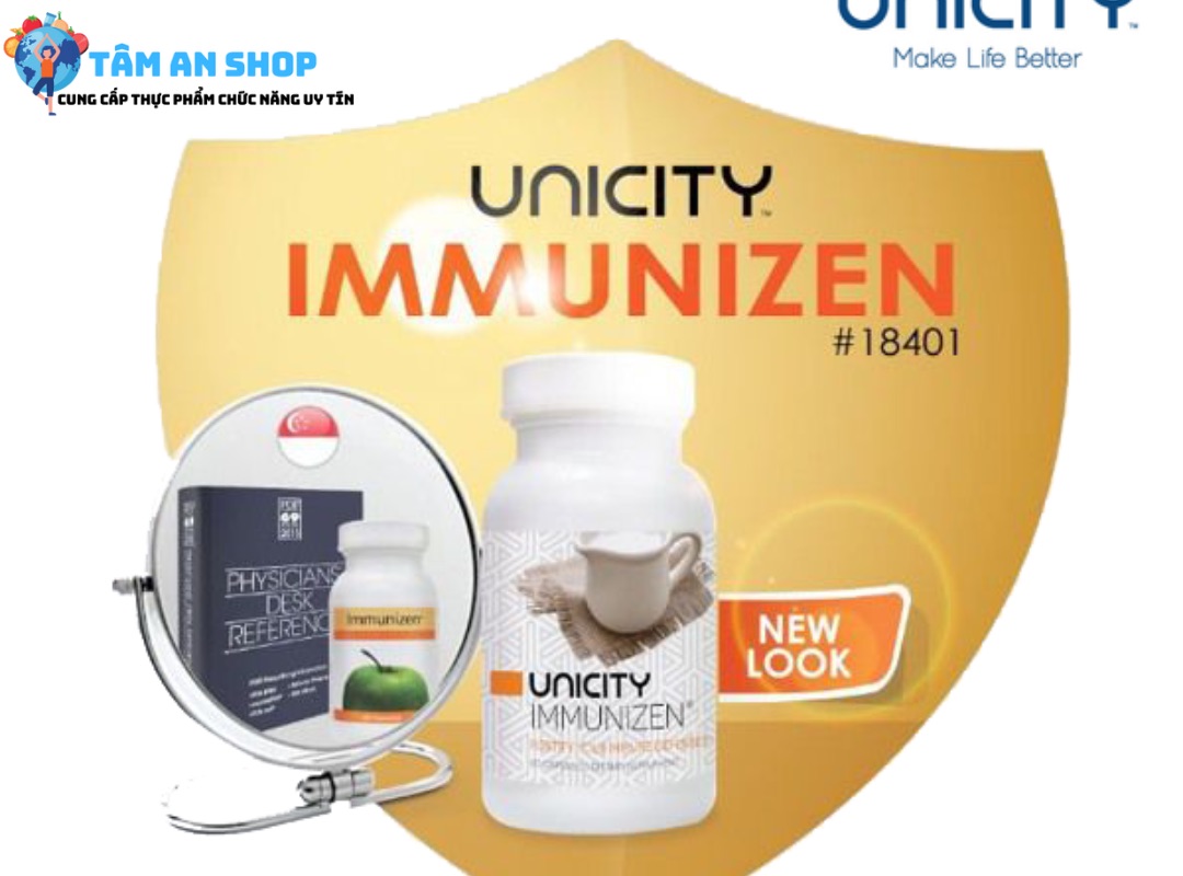 các thành phần có trong sữa non Immunizen Unicity