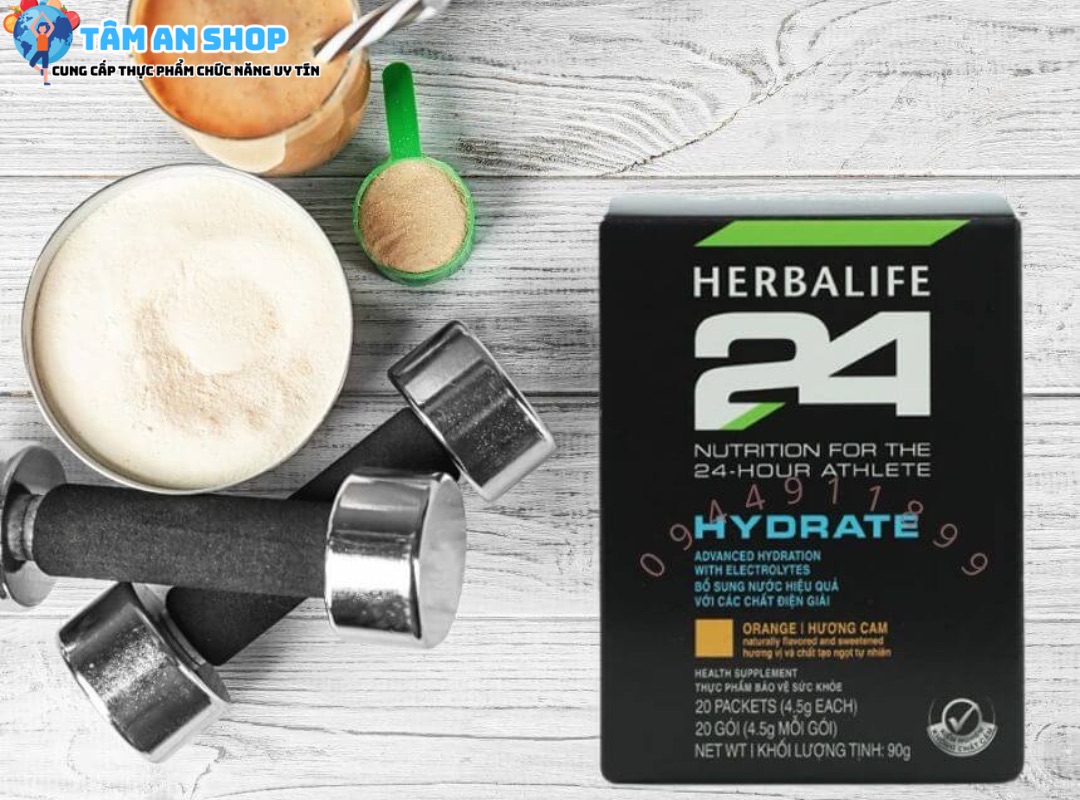 cách sử dụng sản phẩm Herbalife 24 Hydrate Hương cam