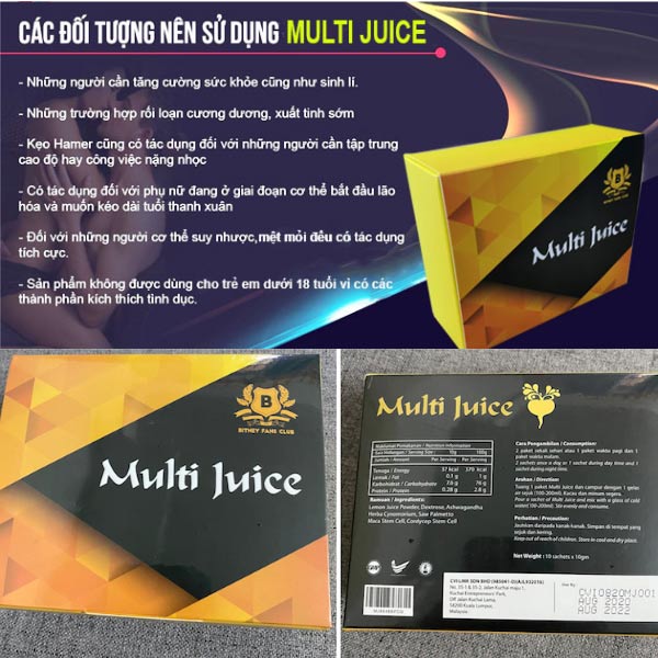 Ai có thể dùng multi juice?