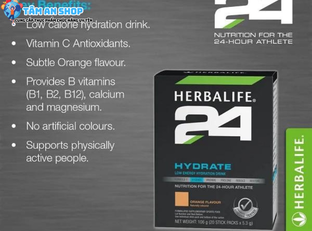 sản phẩm Herbalife 24 Hydrate Hương cam