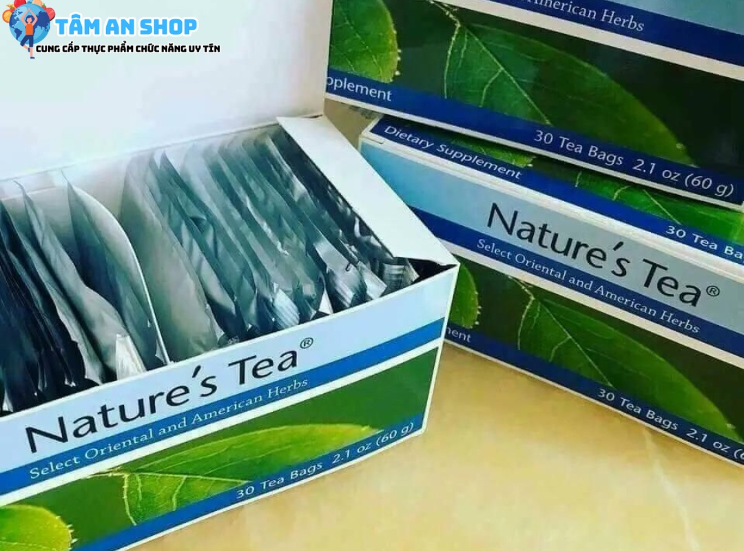 trà thải độc ruột Nature's tea Unicity có công dụng gì