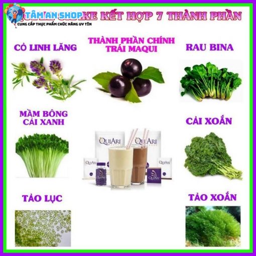 Bộ giảm cân Quiari chứa những thành phần gì