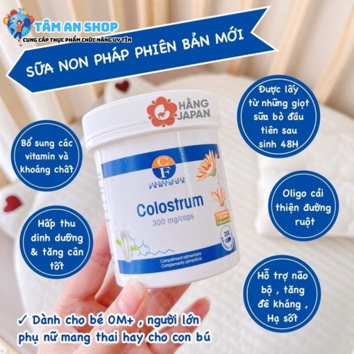 Chức năng Sữa Non Pháp Fenioux Colostrum