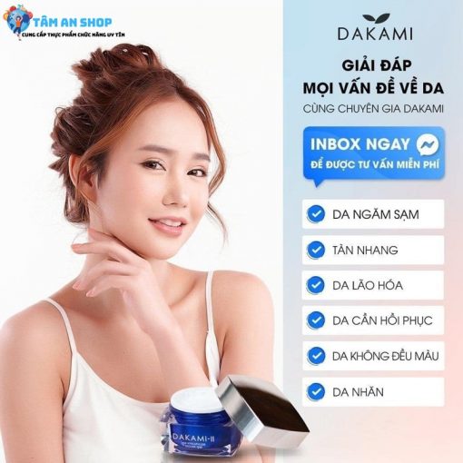 Người gặp các vấn đề về da nên sử dụng Dakami II