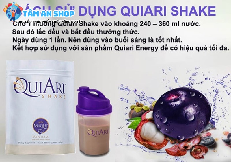 Hướng dẫn sử dụng Quiari Shake chính hãng
