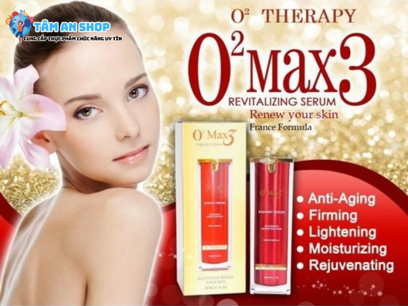 O2max3 Serum trị nám tàn nhang hiệu quả