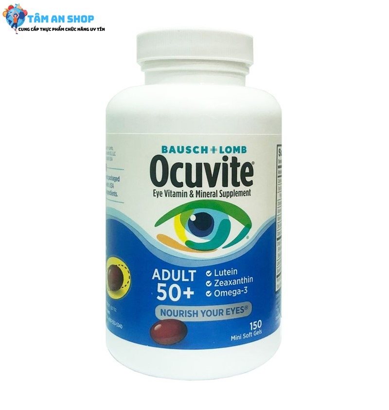Viên bổ mắt Ocuvite Adults 50+ thương hiệu nổi tiếng
