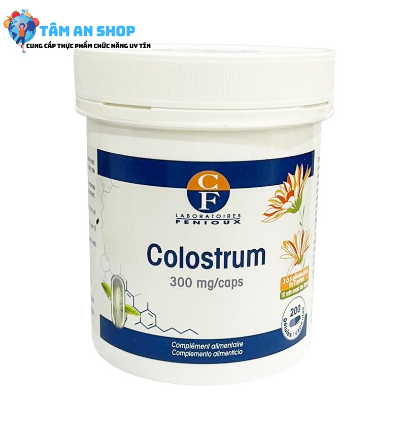 Sữa non Fenioux Colostrum chứa 100% sữa non của bò
