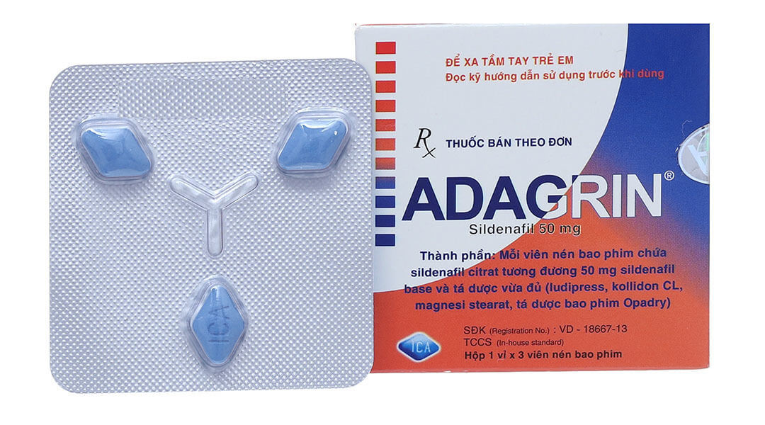Adagrin - Viên uống trị rối loạn cương dương