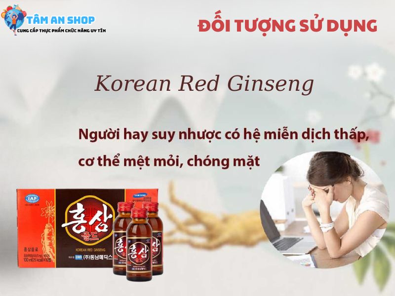 Ai nên dùng Korean Red Ginseng