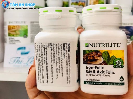 cách sử dụng sản phẩm Nutrilite Iron Folic Sắt Và Axit Folic