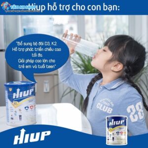 Công dụng của Sữa tăng chiều cao Hiup