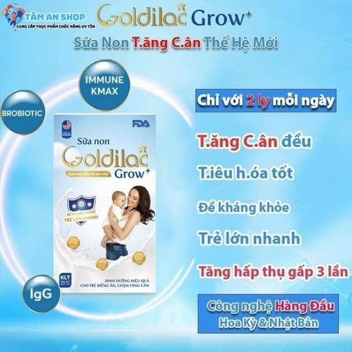 Công dụng của Sữa non tổ yến Grow Pro 392g 28 gói