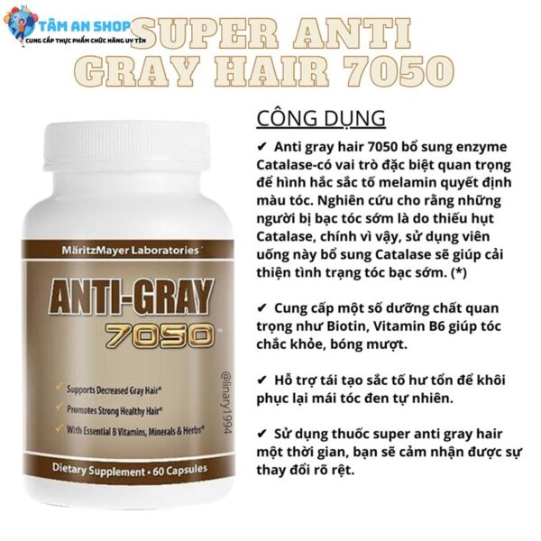 Công dụng của Anti Gray Hair 7050