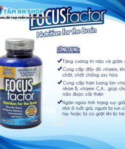 Công dụng khi uống Focus Factor