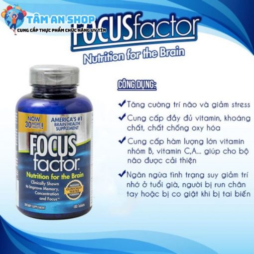 Công dụng khi uống Focus Factor