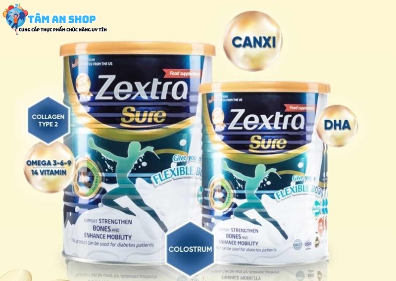 Sữa Zextra Sure hàm lượng dinh dưỡng cao