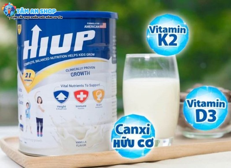 Các vitamin và khoáng chất có trong sữa Hiup