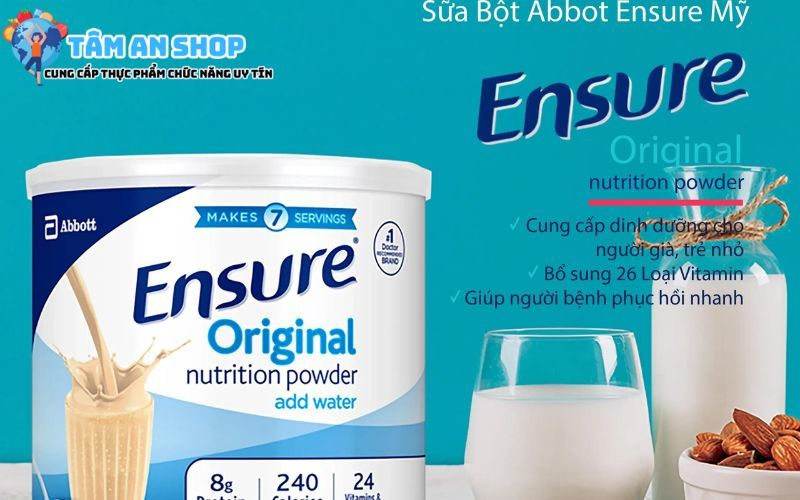 Đối tượng sử dụng sữa Ensure Mỹ 397g