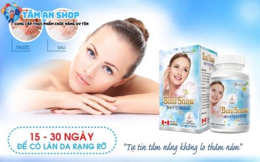 Đối tượng sử dụng viên uống BoniSnow Whitening Skin