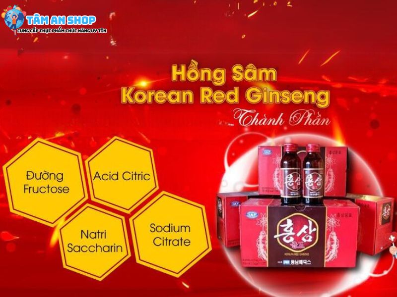 Hồng sâm Korean Red Ginseng có thành phần gì