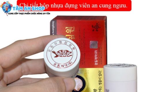 Hộp nhựa đựng viên An Cung Ngưu Tổ Kén Kwangdong