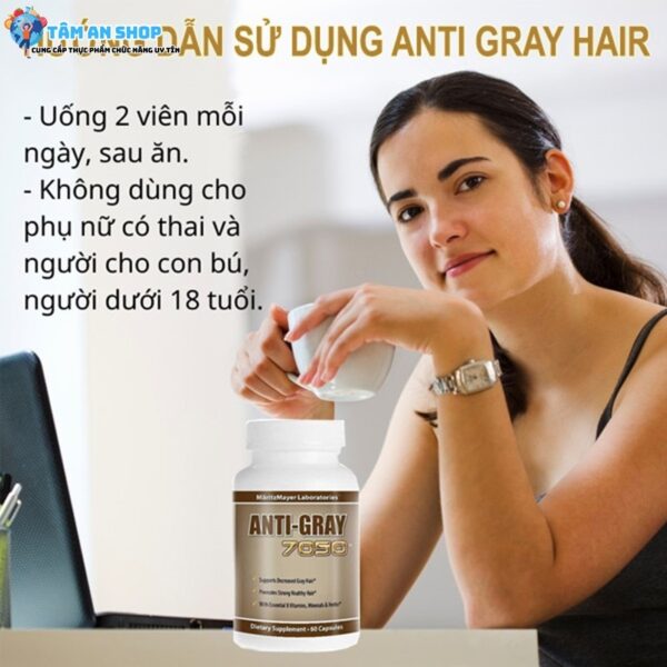 Hướng dẫn sử dụng Anti Gray Hair 7050 đúng cách