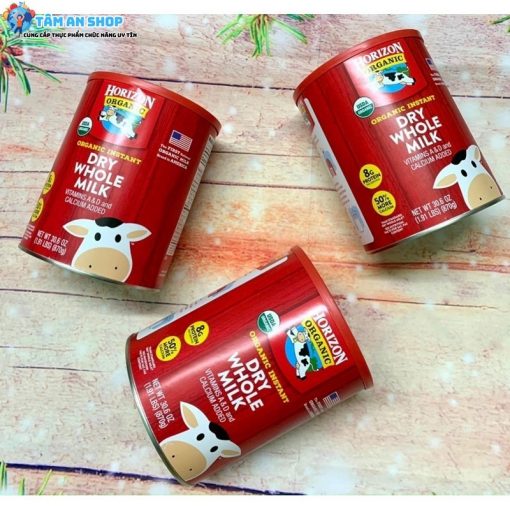 Có thể sử dụng sữa Horizon Organic Dry Whole Milk cho người lớn