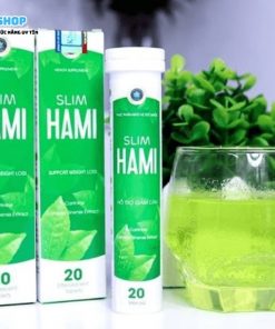 Pha Slim Hami viên sủi hỗ trợ giảm cân với nước lọc