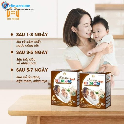 Liều lượng sử dụng Lợi sữa Hi Mom