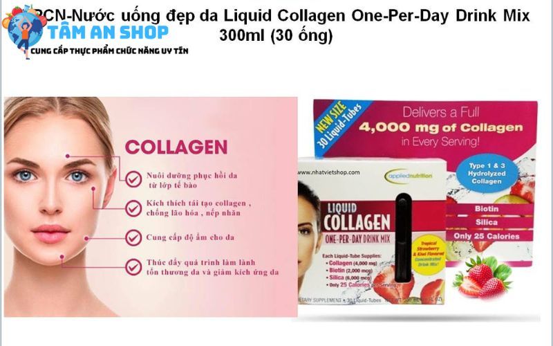 Liquid collagen cải thiện sắc tố da