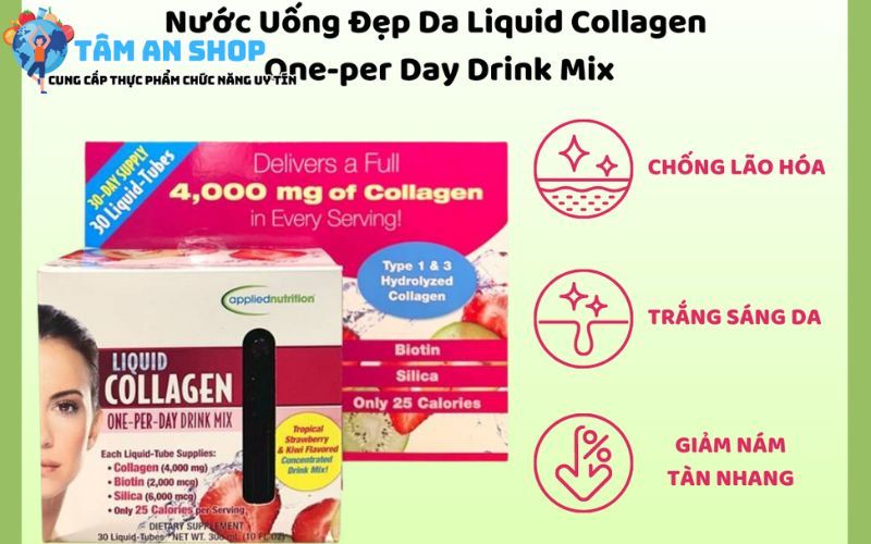 Liquid Collagen hỗ trợ chống lão hóa