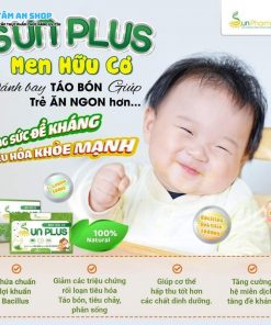 Men Sun plus cải thiện biếng ăn cho trẻ