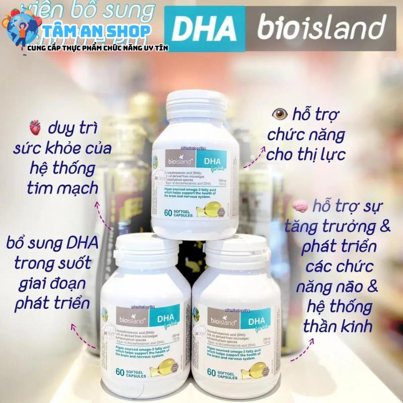 Lợi ích của sản phẩm Bio Island DHA